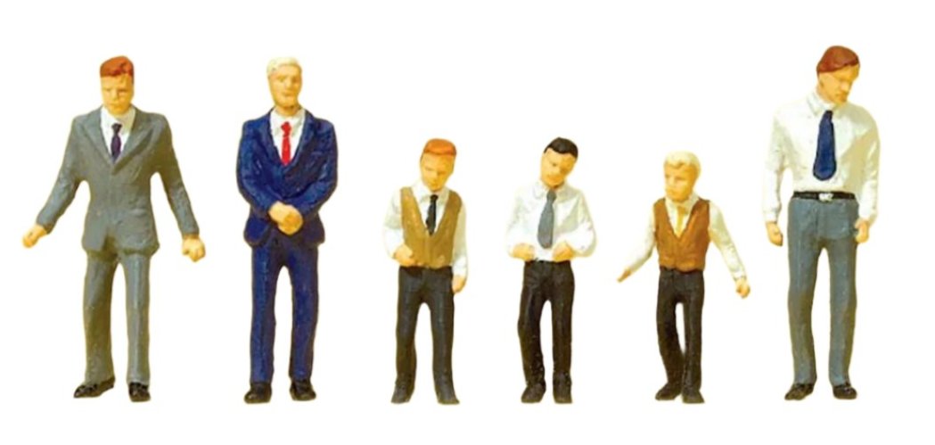 Male Churchgoers (6) Exclusive Figure Set