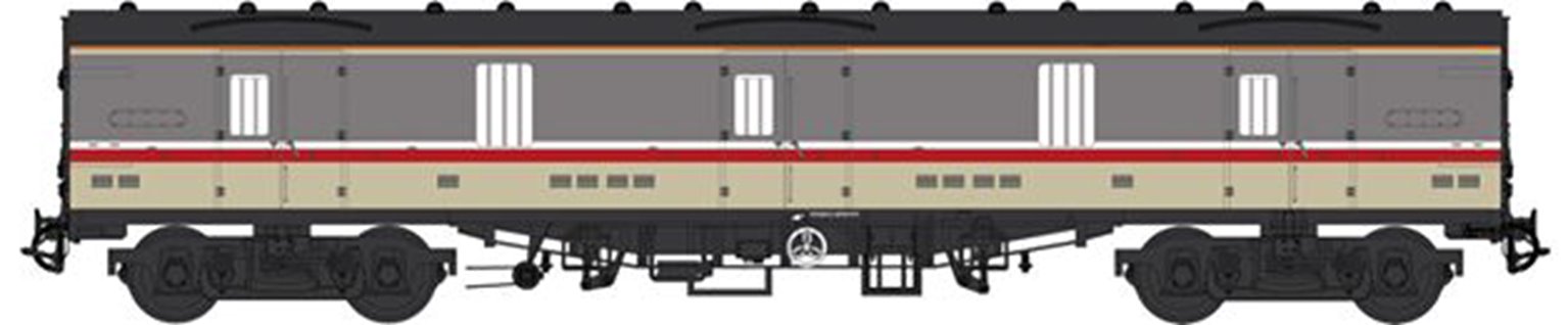 BR Mk1 57' GUV (General Utility Van) InterCity Motorail with Commonwealth bogies unnumbered