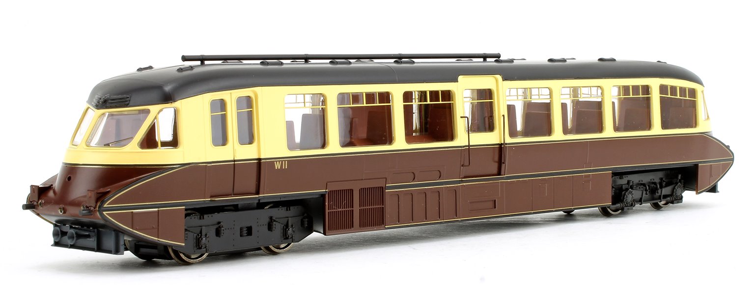 Streamlined Railcar BR Lined Chocolate/Cream Locomotive No.W11