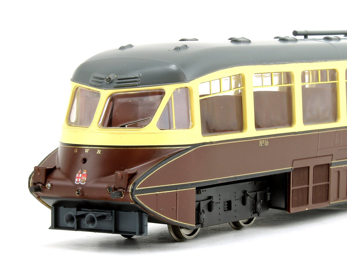 Pre-Owned 4d-011-009 Streamlined Railcar GWR Twin Cities Chocolate/Cream No.16