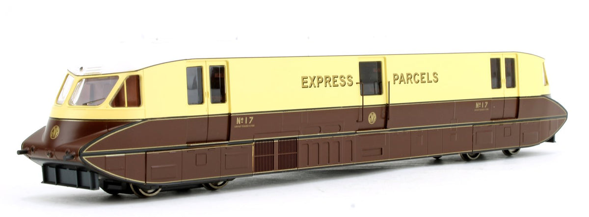 Streamlined Railcar Express Parcels Choc/Cream Locomotive No.17 - DCC Fitted