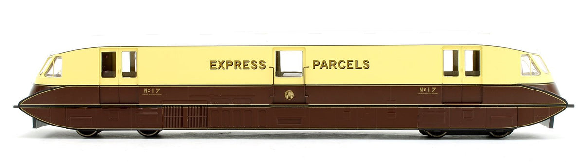 Pre-Owned Streamlined Railcar Express Parcels Choc/Cream Diesel Locomotive No.17 - DCC Fitted
