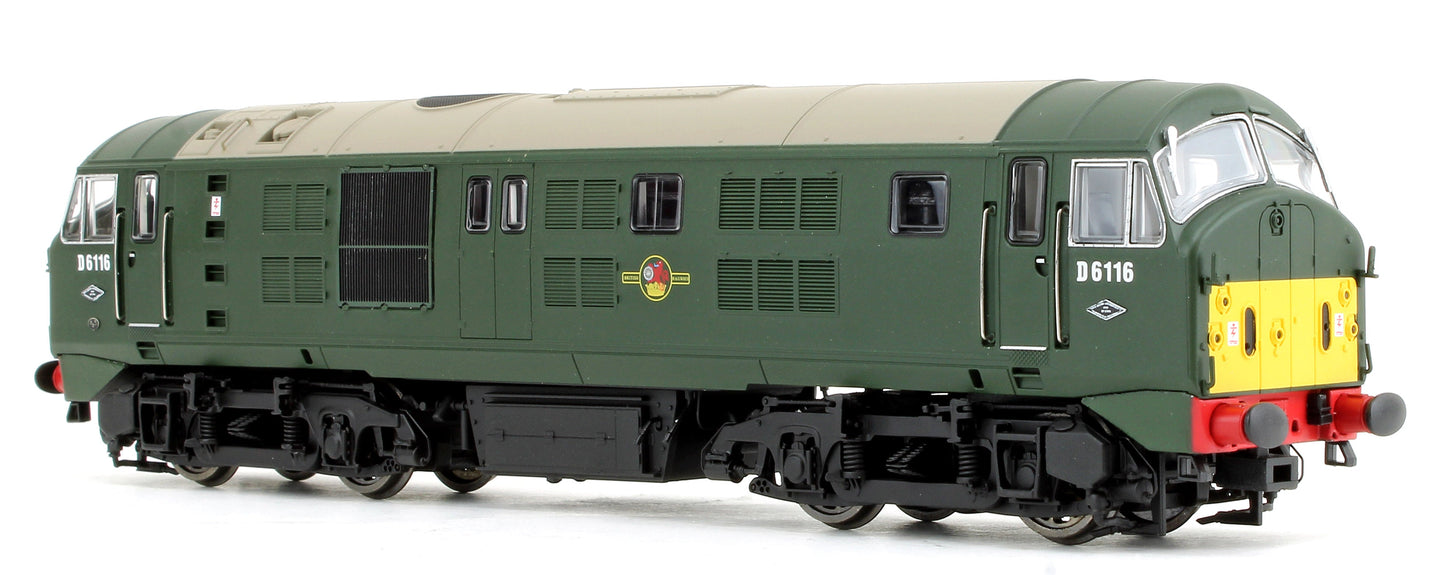 Pre-Owned Class 21 D6116 BR Green with small yellow panels Diesel Locomotive