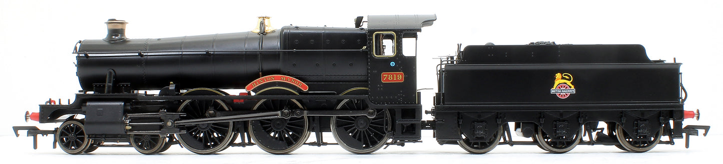 Hinton Manor BR Black (Early Emblem) 78xx Manor Class 4-6-0 Steam Locomotive No.7819 DCC Fitted