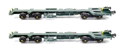 Ecofret FWA Container Flat Twin Set - VTG green (as used by Freightliner)