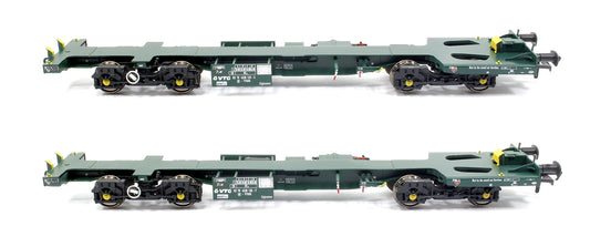 Ecofret FWA Container Flat Twin Set - VTG green (as used by Freightliner)