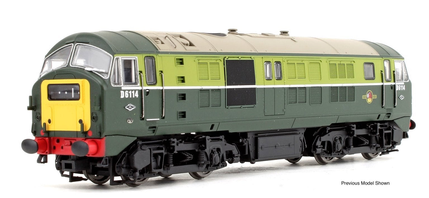 Class 29 D6132 BR Two Tone Green (Small Yellow Panel) Diesel Locomotive (DCC Fitted)