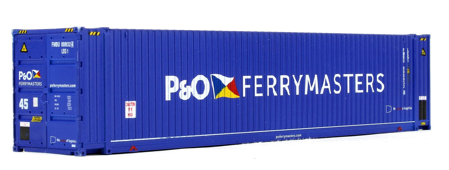 Pack of 2 45 Ft Containers Hi Cube P & O Ferry 008462 / 008032