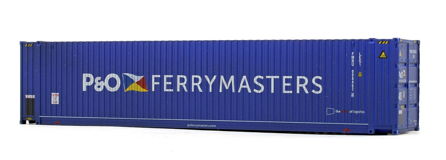 Pack of 2 45 Ft Containers Hi Cube P & O Ferry 008462 / 008032 - Weathered