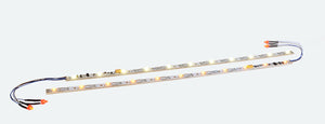 LED lighting strip with taillight, 255mm, 11 LEDs 'warm-white'. For gauge N, OO & O
