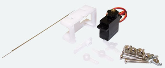 Servo Motor, precision mini-servo, micro-controlled with metal gearing, incl. mounting kit