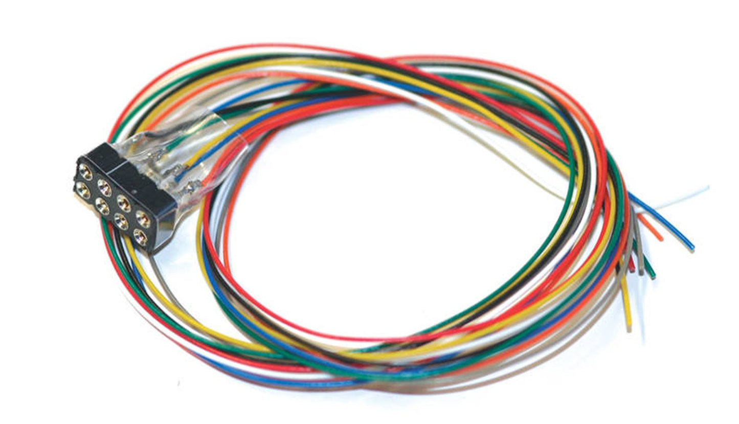 Cable harness 8-pin NEM 652, DCC colour, length 300mm