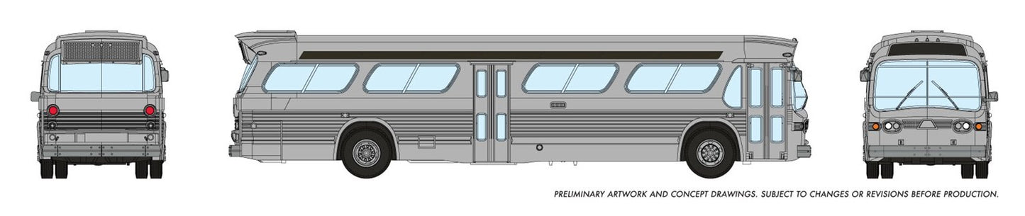 N Gauge New Look Bus - Generic Silver