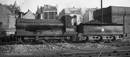 McIntosh 812 Class 0-6-0 Steam Locomotive in BR Black Early Emblem No.57565 - Weathered