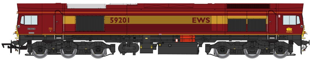 Class 59 59201 EWS Vale of York Diesel Locomotive