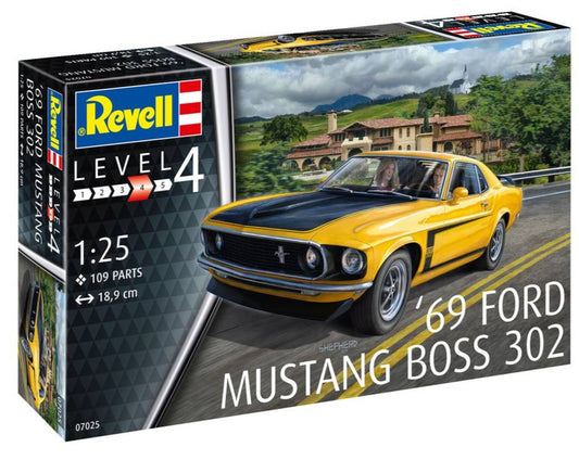 69 Ford Mustang Boss 302 (1:25 Scale) Model Kit