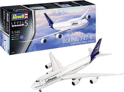 Boeing 747-8 "Lufthansa" New Livery (1:144 Scale) Model Kit