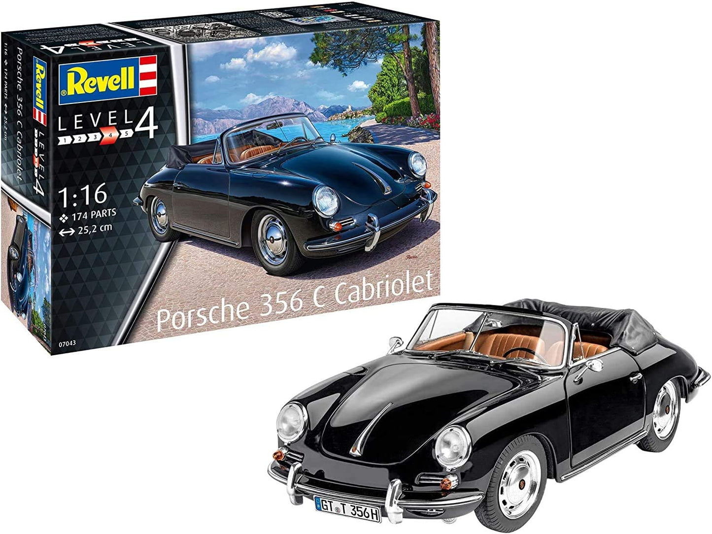 Porsche 356 Cabriolet (1:16 Scale) Model Kit