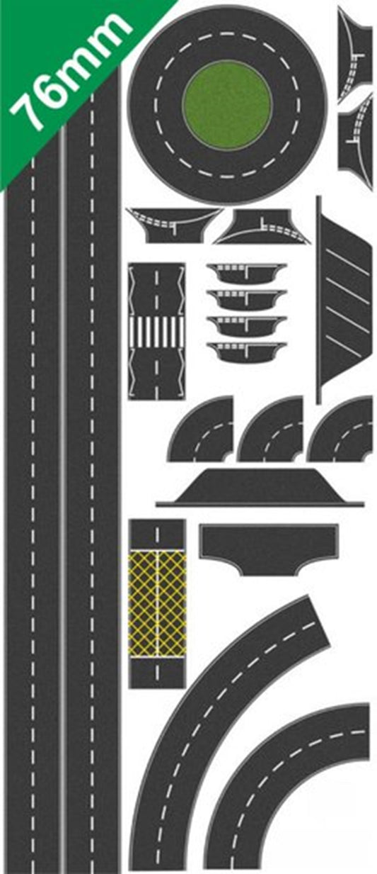 Vinyl Road Layout - OO Gauge (4mm)