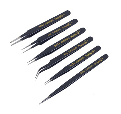 Expo 6 Piece Professional Tweezer Set