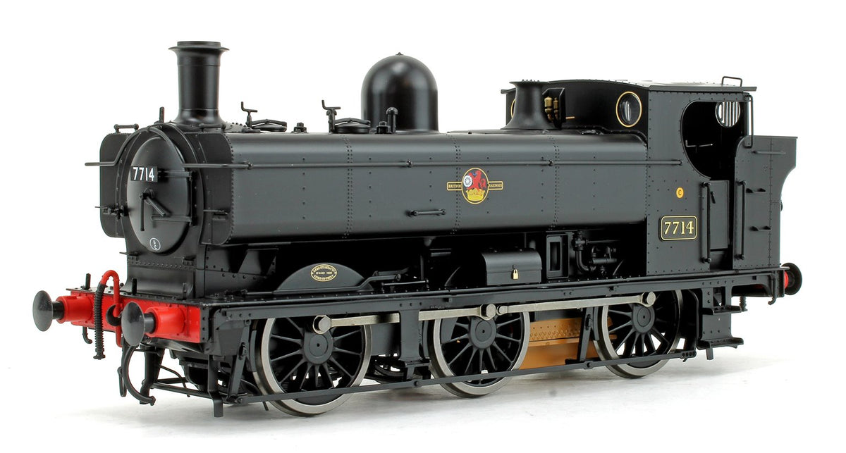 Class 57xx Pannier 7714 BR Black Late Crest