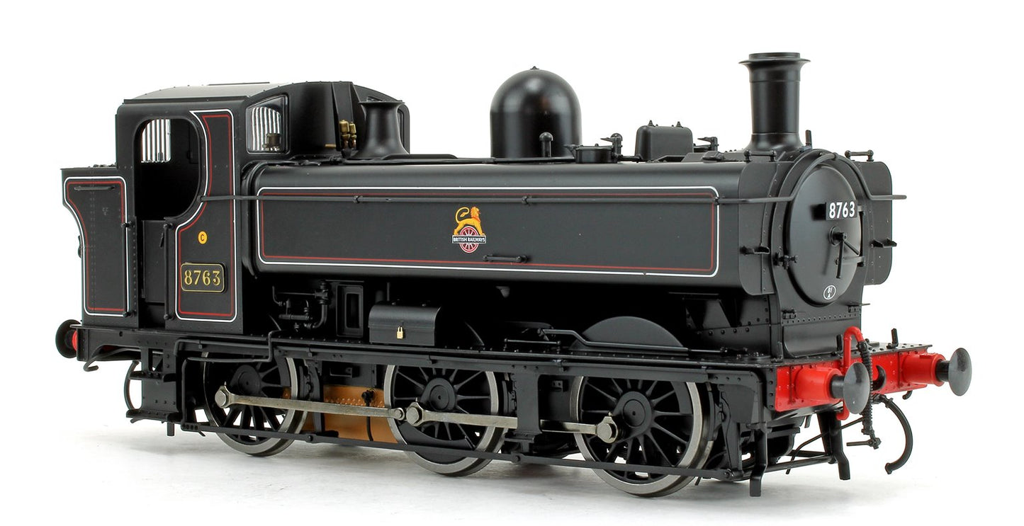 Class 57xx Pannier 8763 BR Lined Black Early Crest - Steam Tank Locomotive