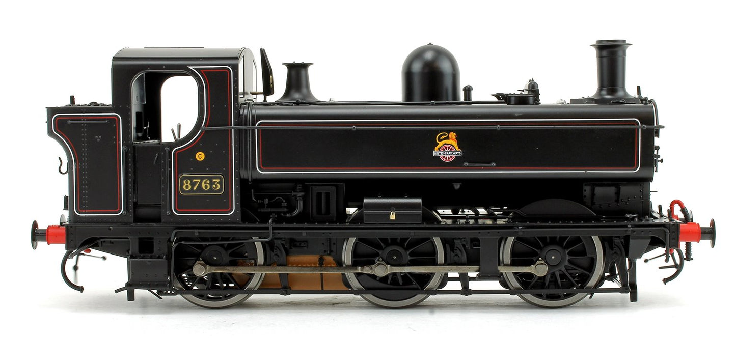 Class 57xx Pannier 8763 BR Lined Black Early Crest - Steam Tank Locomotive