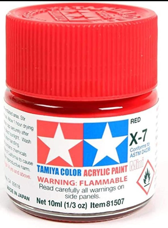 TAMIYA ACRYLIC MINI X-7 RED