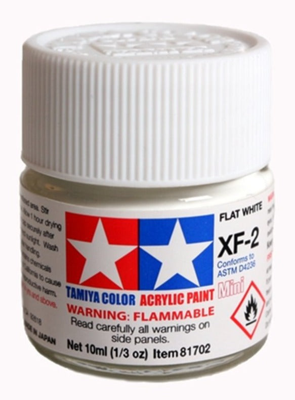 TAMIYA ACRYLIC MINI XF-2 FLAT WHITE