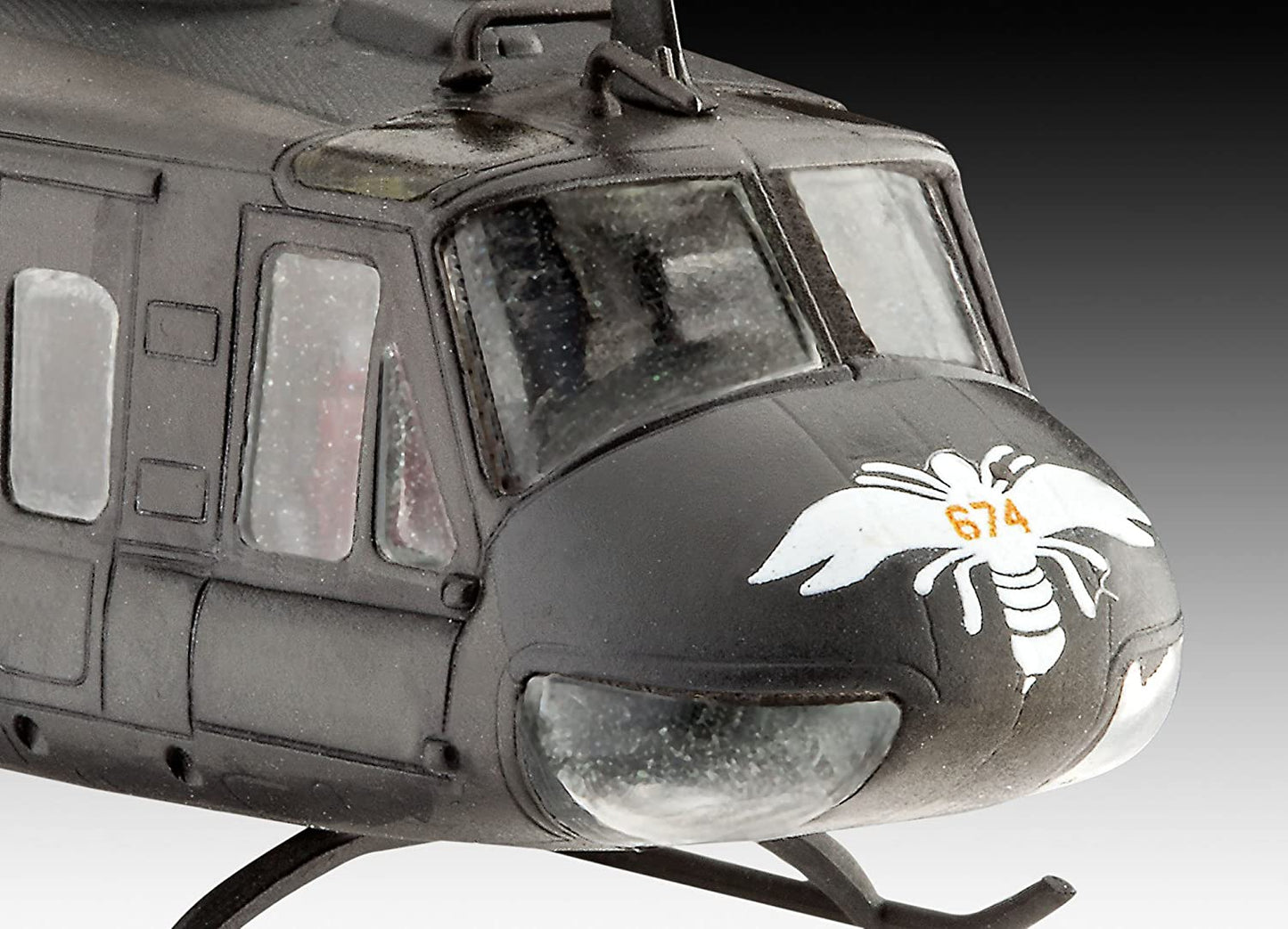 US Bell UH-1H Gunship (1:100 Scale) Model Kit