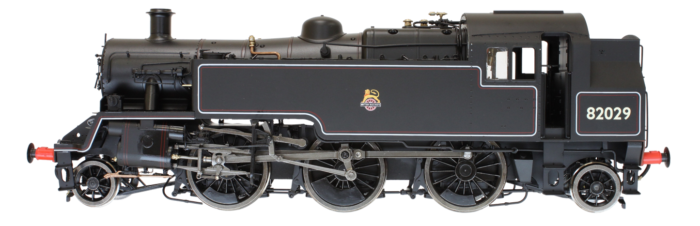 British Railways Standard 3MT 2-6-2T Lined Black Early Crest Unnumbered - Steam Tank Locomotive