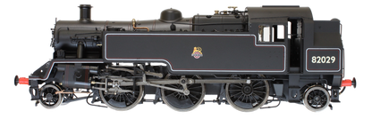 British Railways Standard 3MT 2-6-2T Lined Black Early Crest Unnumbered - Steam Tank Locomotive