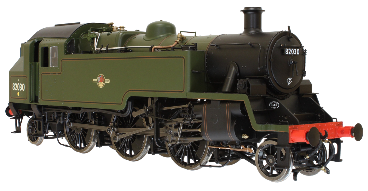 British Railways Standard 3MT 2-6-2T Lined Green Late Crest Unnumbered - Steam Tank Locomotive - DCC Sound