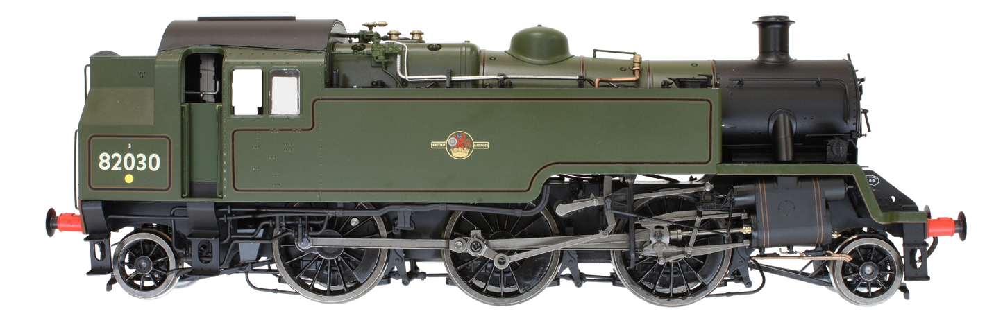 British Railways Standard 3MT 2-6-2T Lined Green Late Crest Unnumbered - Steam Tank Locomotive - DCC Sound