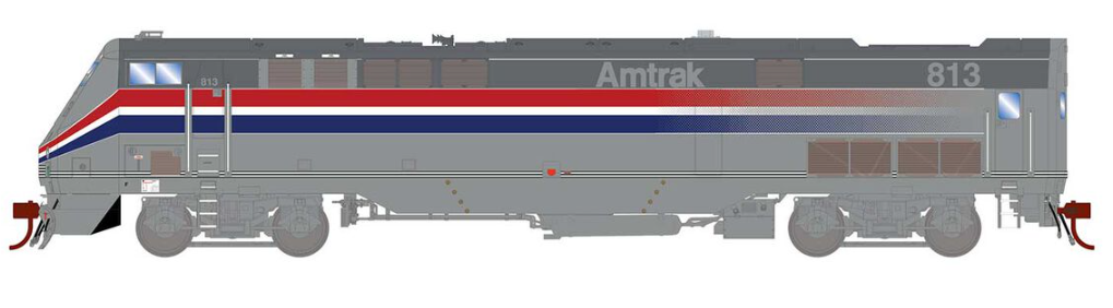 HO P40DC, Amtrak, Phase III #813 Diesel Locomotive