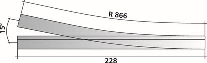 Tillig elite track : Right Turnout HO/HOe (Standard Gauge)