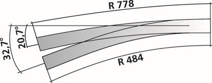 Tillig elite track :  Curved Point HO