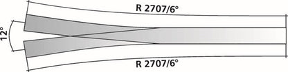 Tillig elite track :   Wye Point HO 9° - 6°