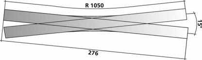 Tillig elite track :   Double Outside Slip (Baeseler Design) 15°