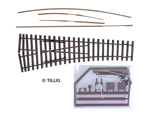 Tillig elite track : Right Sharp Point Kit HO 15°