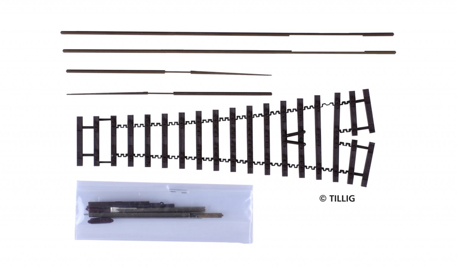 Tillig elite track : Kit points 18° left/right