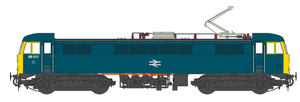 Class 86 BR Rail Blue 86011 with FYE, Orange Cantrail Warning Stripe (Faiveley Pantograph) (V3a) Electric Locomotive