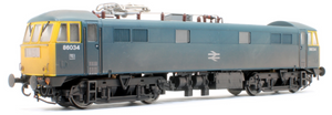 Class 86/0 'AL6' Bo-Bo Electric Locomotive BR Rail Blue 86034 with double arrow logo, full yellow ends WEATHERED 