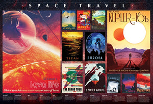 Space Travel Posters, 2000 Piece Jigsaw Puzzle
