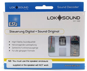V5.0 2-8-0 AUSTERITY DIGITAL SOUND DECODER WITH SPEAKER - 21 PIN - ANY SCALE