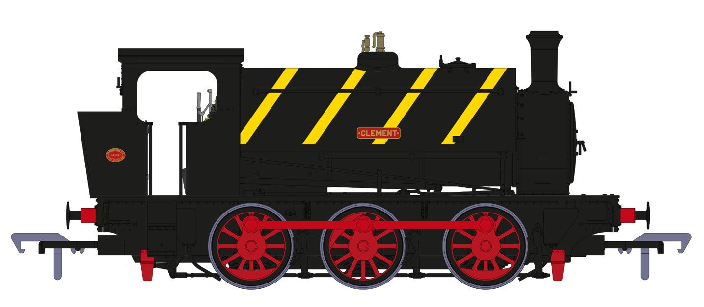 16” Hunslet "Clement", NCB Brodsworth Colliery black with yellow stripes, No. 1983 - Steam Tank Locomotive