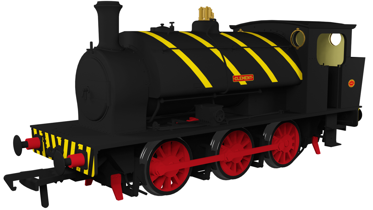 16” Hunslet "Clement", NCB Brodsworth Colliery black with yellow stripes, No. 1983 - Steam Tank Locomotive