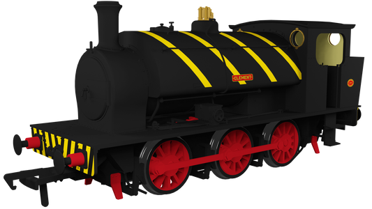 16” Hunslet "Clement", NCB Brodsworth Colliery black with yellow stripes, No. 1983 - Steam Tank Locomotive