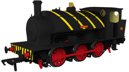 16” Hunslet "Clement", NCB Brodsworth Colliery black with yellow stripes, No. 1983 - Steam Tank Locomotive - DCC Sound