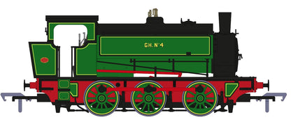 16” Hunslet No. 4, Glasshoughton Colliery Lined Green, Stovepipe Chimney, No. 3855